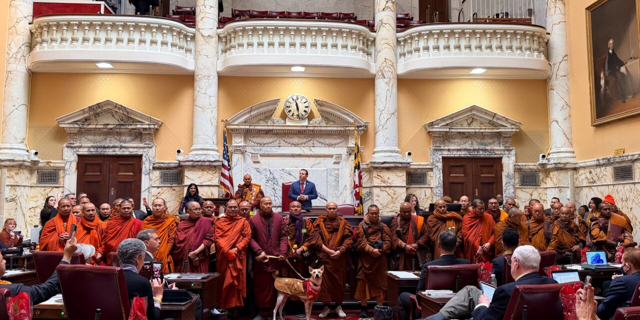 Buddhist monks end their cross-country walk in Maryland’s capital