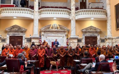 Buddhist monks end their cross-country walk in Maryland’s capital