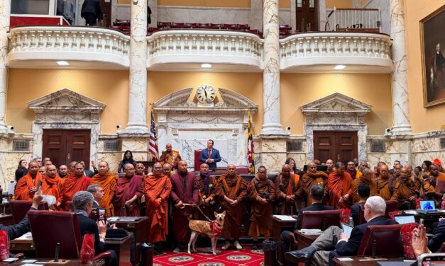 Buddhist monks end their cross-country walk in Maryland’s capital