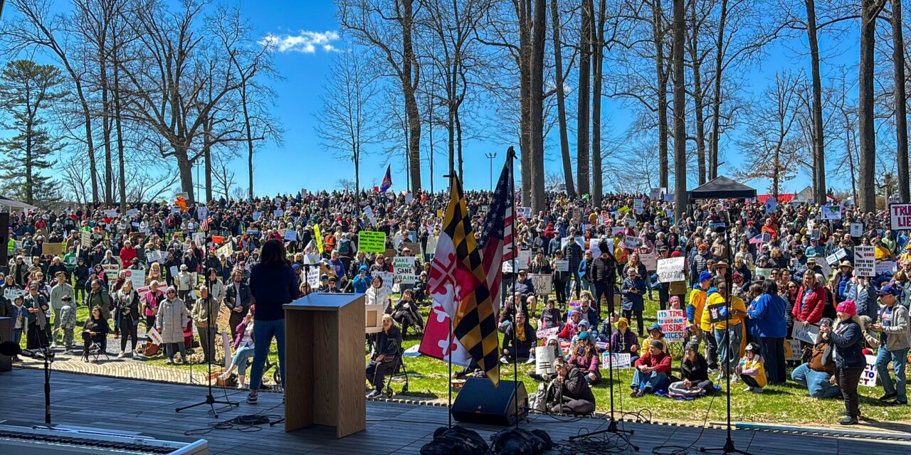Thousands of No Kings protesters in Columbia hear Elfreth’s plea: ‘We cannot do this without you’