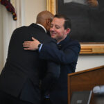 state roundup: State seeks FEDERAL AID FOR FARMERS; KEY BRIDGE TRIAL STARTS MONDAY; STATE DUMPS MOODY’S